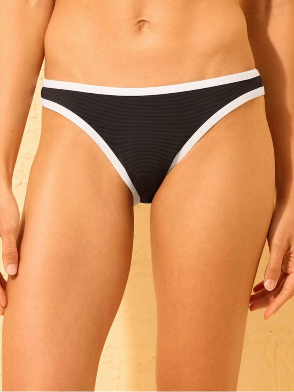 Women's Low-Rise High Leg Extra Cheeky Coverage Bikini Bottom - Wild Fable Black